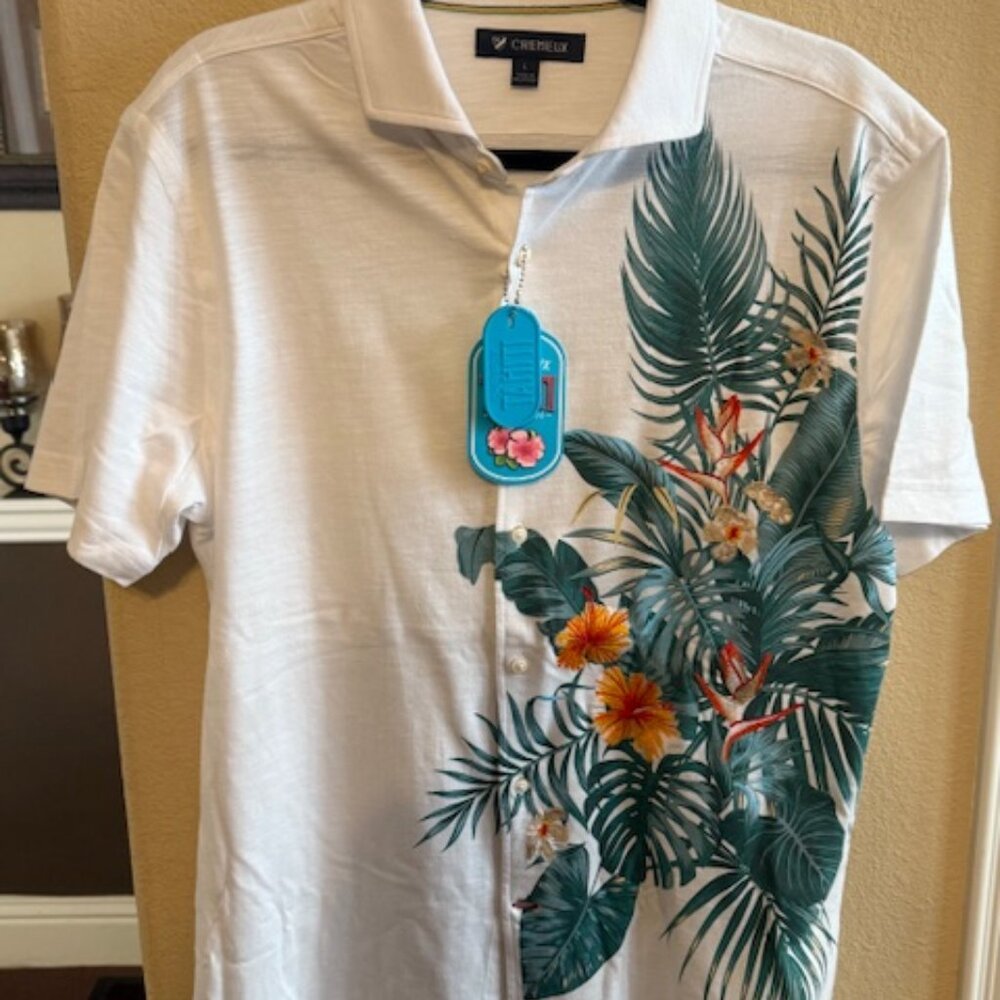 NWT Cremieux Tahiti mens shirt Large